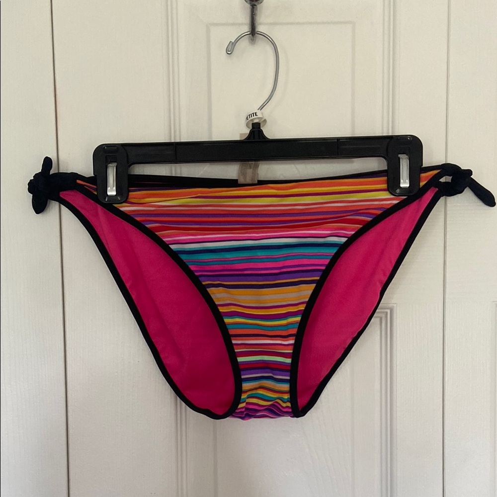 Victoria's Secret Multicolor Striped Bikini Bottom